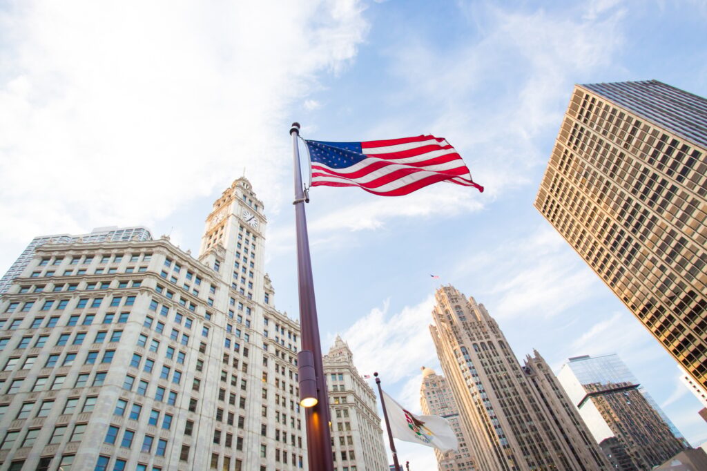 Trump Tower in Chicago in USA